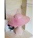 's 100% Polypropylene Light Pink Fancy Veiled Church/Dress/Wedding Hat  eb-70138583